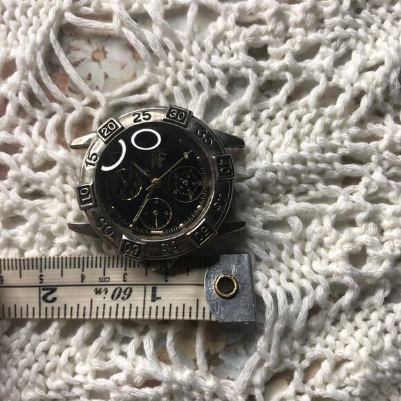 Vintage Selina Mens Wrist Watch Part - Does Not Run, For Parts (Diver's Watch?) - Picture 6 of 7